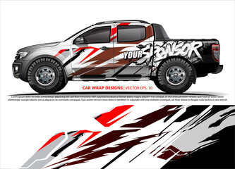 truck graphics. modern camouflage design for vehicle vinyl wrap 
