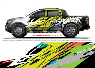 truck graphics. modern camouflage design for vehicle vinyl wrap 
