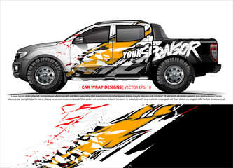 truck graphics. modern camouflage design for vehicle vinyl wrap 
