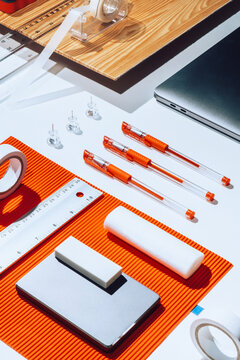 Office Supplies / Objects /Stationary/abstract set up