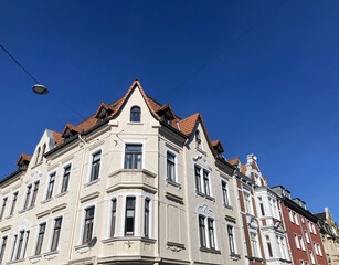 Bielefeld, NRW, Deutschland: Saniertes Altbauviertel der Jahrhundertwende bis 1920er Jahre