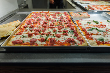 Pizza from a street food vendor
