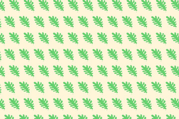 Seamless background of green leaves