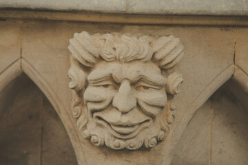 Fototapeta na wymiar Architectural Carved Detail Gargoyle In England 002