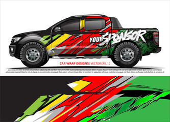 truck graphics. modern camouflage design for vehicle vinyl wrap 
