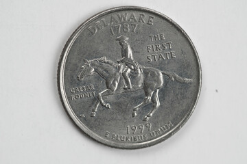 Delaware US Quarter Dollar Coin