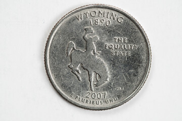 Wyoming US Quarter Dollar Coin