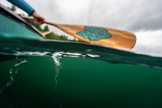 Hand Carved Paddle Underwater Vortex