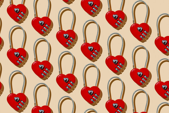 love padlocks mosaic