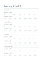 Social Media Content Planner