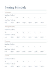 Social Media Content Planner