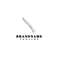 gun design logo template icon creative illustration