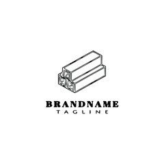 gutter logo cartoon icon design template black isolated vector illustration