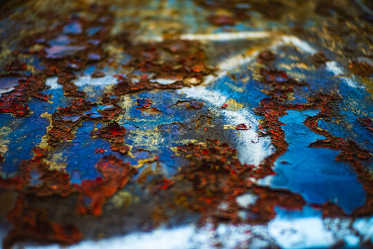 Rusty Multicolored Texture Old Paint