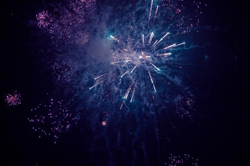 fireworks splashing