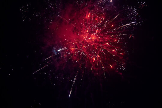 fireworks splashing