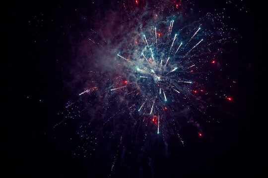 fireworks splashing