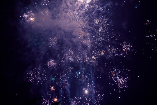 fireworks splashing