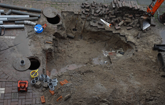 digging  a hole