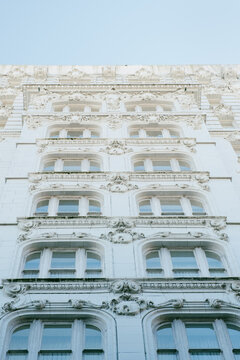 Beaux-Arts architecture in the historic French Quarter of New Orleans