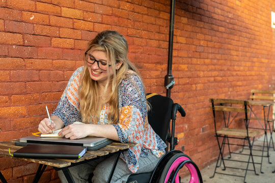 Differently Abled Woman Works at a Cafe
