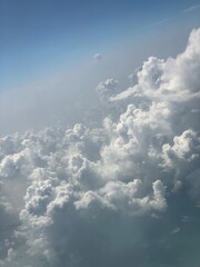 cloudy sky from above