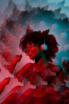 Woman dancing in a club