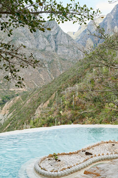 Resort swimming pool with a scenic view