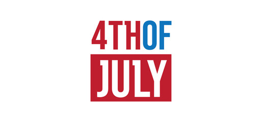 Happy USA Independence Day 4th of July. Greeting card and poster Design. United States of America patriotic national festivities.