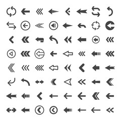 Arrow icons set. Vector Arrows collection.