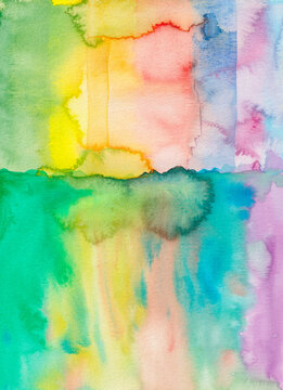 Bright Watercolor with Bleeds and Runs