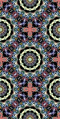 Fractodome Colorful Seamless Fractal Patterns