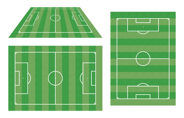 サッカーコート縦・横・立体セット