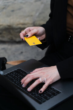Businesswoman Working Outdoors