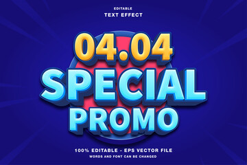 04.04 Special Promo 3d promotion editable text effect