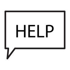 Message help, great design for any purposes. Need information. Vector illustration. stock image. 