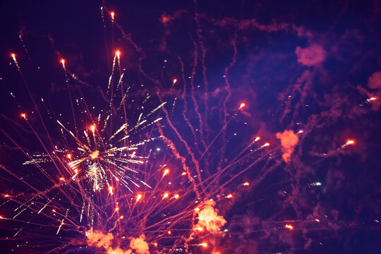 fireworks splashing