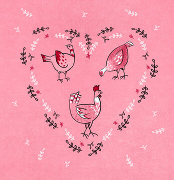 Chicken heart design