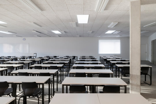 empty classroom