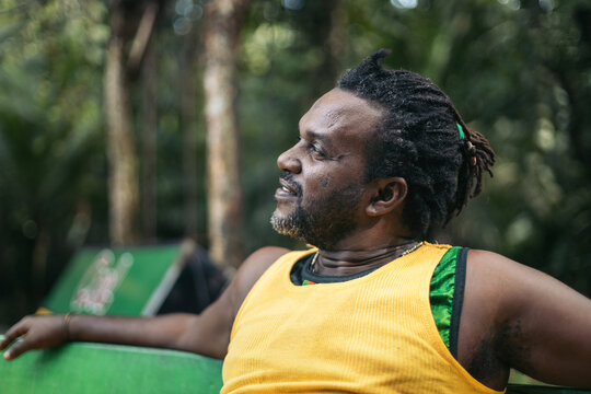 Portrait of a senior Afro-Caribbean man