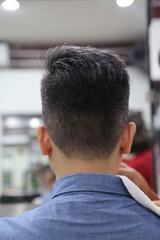 men's thin hair back view