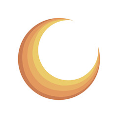 Obraz na płótnie Canvas golden crescent moon