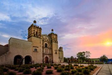 Fototapeta na wymiar Mexico, Landmark Santo Domingo Cathedral in historic Oaxaca city center.