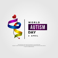 Autism Day Vector Banner Design