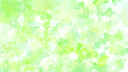 ライムグリーンの水彩背景