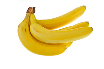 Bananas on a white background