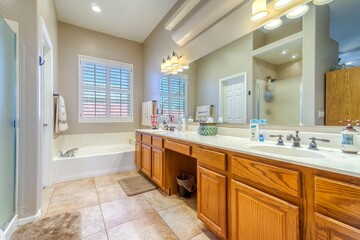 Home interior bathroom 