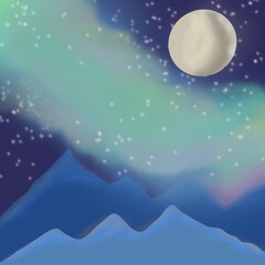 Obraz premium abstract ink background,texture black strokes on blue paper wallpaper for web design, Abstract, dirty splashes poster for your design.northern lights