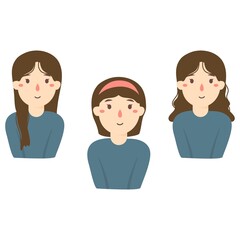 A group of cute girls