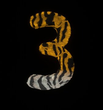 Furry Tiger Themed Font Number 3